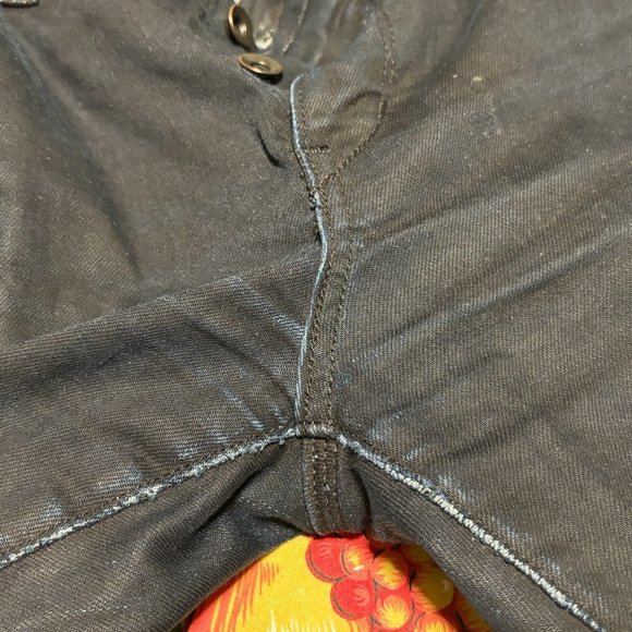 Raleigh Denim Slim Fit Raw Denim Button Fly Black Jeans Indigo Undertones 30 - Picture 8 of 10